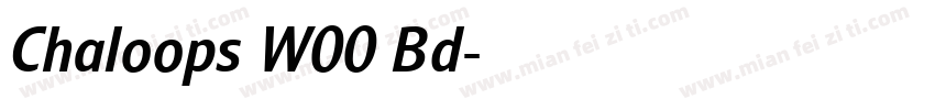 Chaloops W00 Bd字体转换